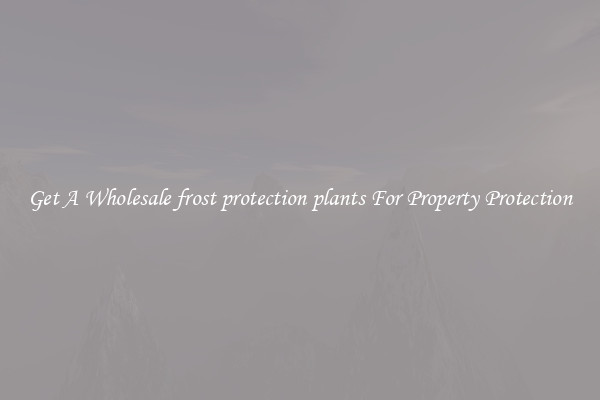 Get A Wholesale frost protection plants For Property Protection