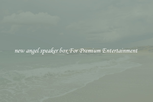 new angel speaker box For Premium Entertainment 