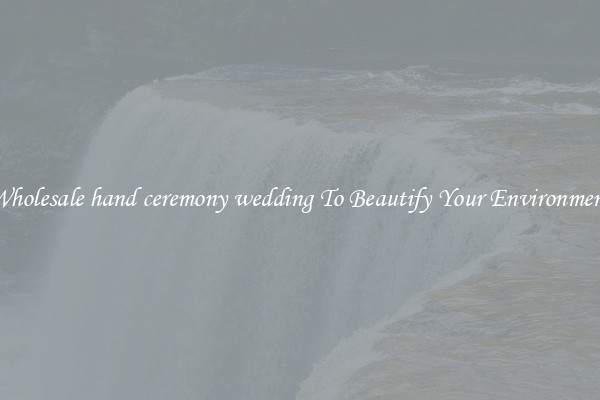 Wholesale hand ceremony wedding To Beautify Your Environment