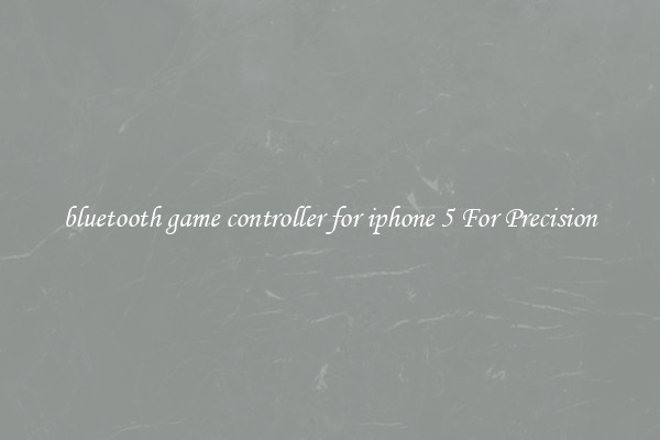 bluetooth game controller for iphone 5 For Precision