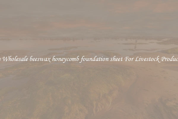 Buy Wholesale beeswax honeycomb foundation sheet For Livestock Production