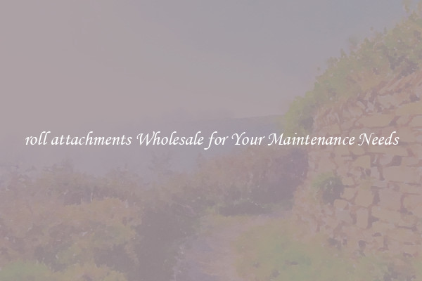 roll attachments Wholesale for Your Maintenance Needs