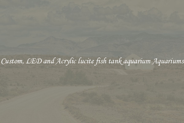 Custom, LED and Acrylic lucite fish tank aquarium Aquariums