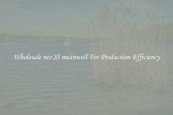Wholesale nes 35 meanwell For Production Efficiency