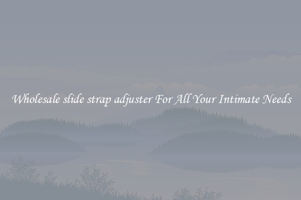 Wholesale slide strap adjuster For All Your Intimate Needs