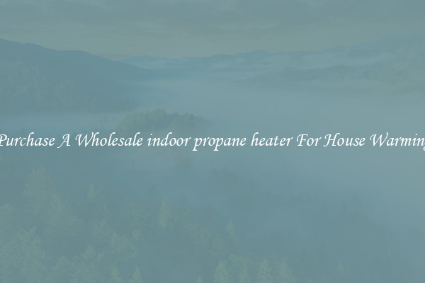 Purchase A Wholesale indoor propane heater For House Warming