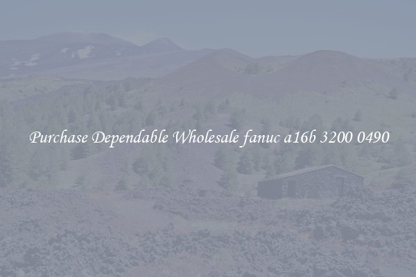 Purchase Dependable Wholesale fanuc a16b 3200 0490