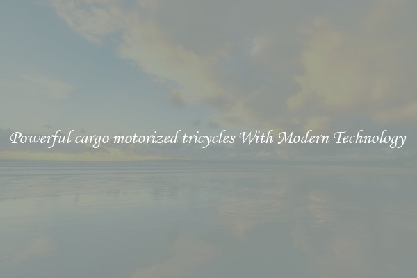 Powerful cargo motorized tricycles With Modern Technology 