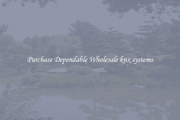 Purchase Dependable Wholesale knx systems